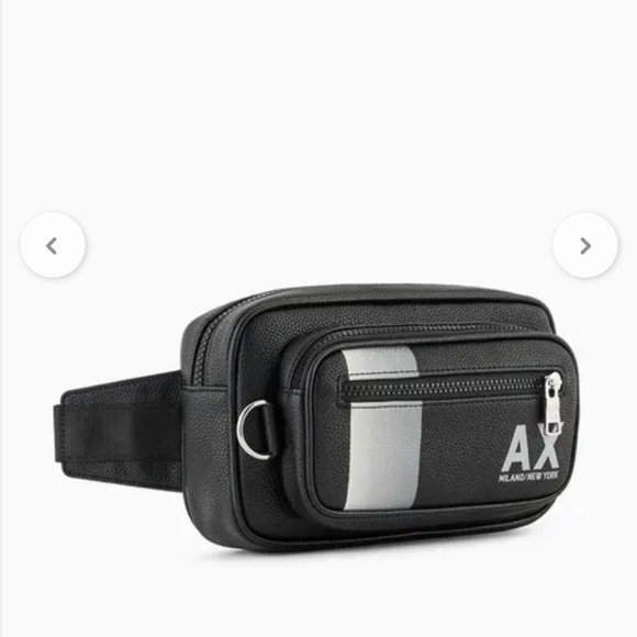 Armani Exchange Men's Belt Bag in Black and Gray - Picture 2 of 12